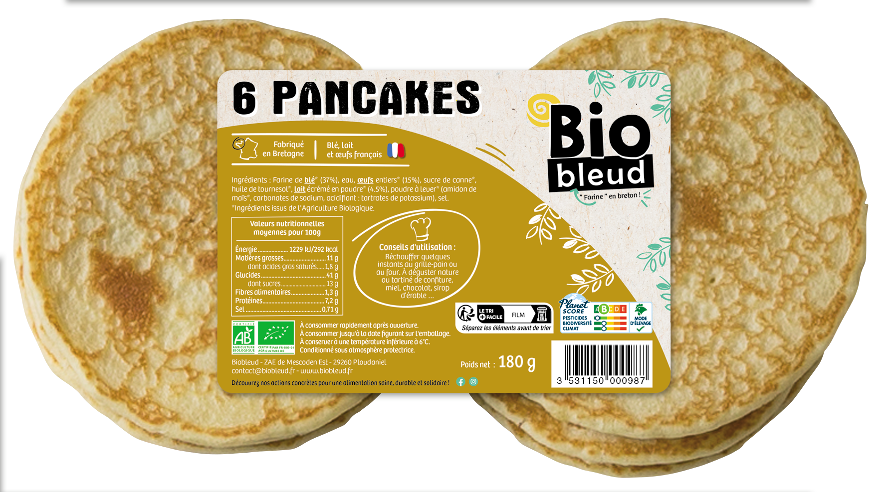 Biobleud Pancakes bio 180g